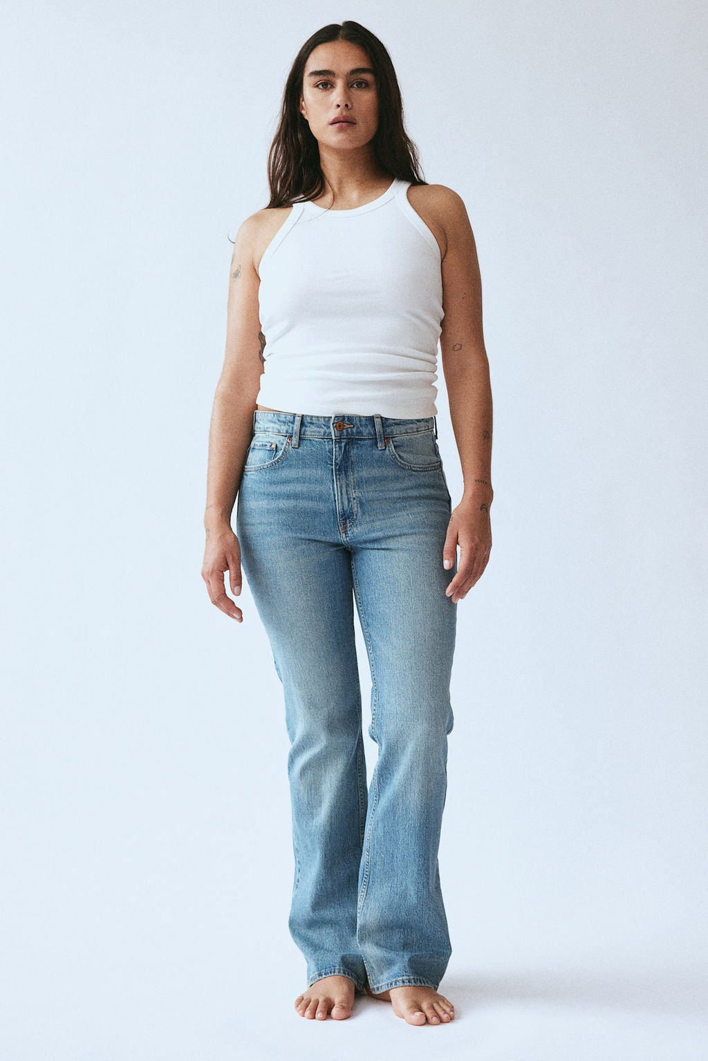 Bootcut High Jeans - H&m фото 2