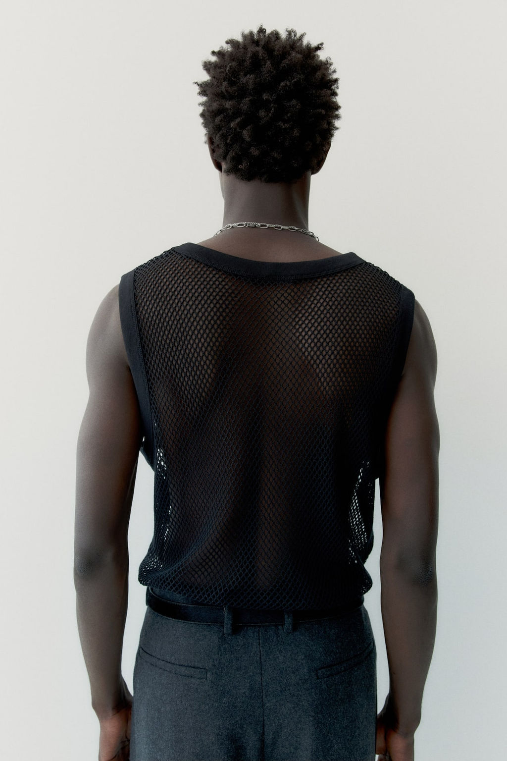 Camiseta sin mangas en malla - H&m фото 4