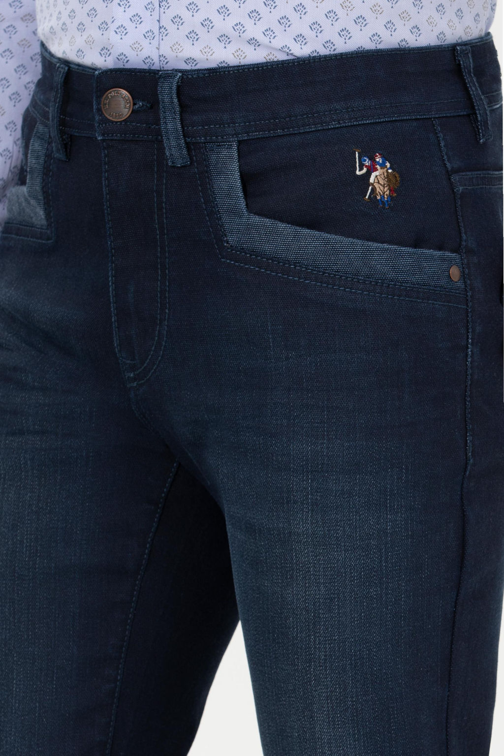 Erkek Lacivert Jean Pantolon - U.s. polo assn фото 6