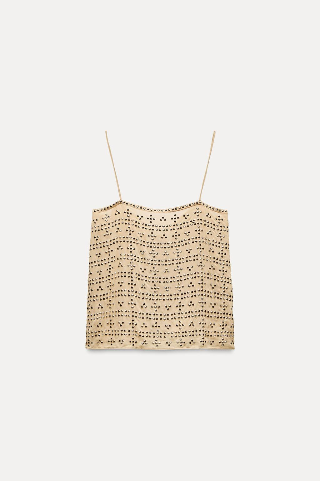 ZW COLLECTION TOP WITH STUDS - Zara фото 4