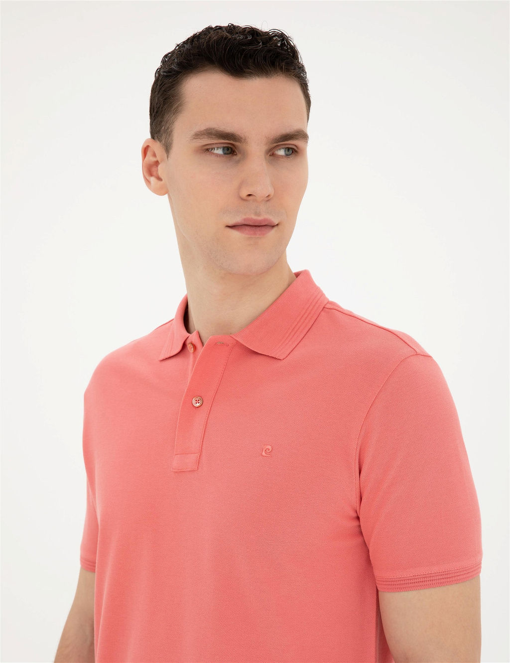 Pembe Slim Fit Basic Ti__rt