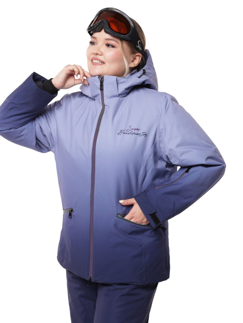 Костюм VKB-0551 Малиново-серый - Snow headquarter фото 37