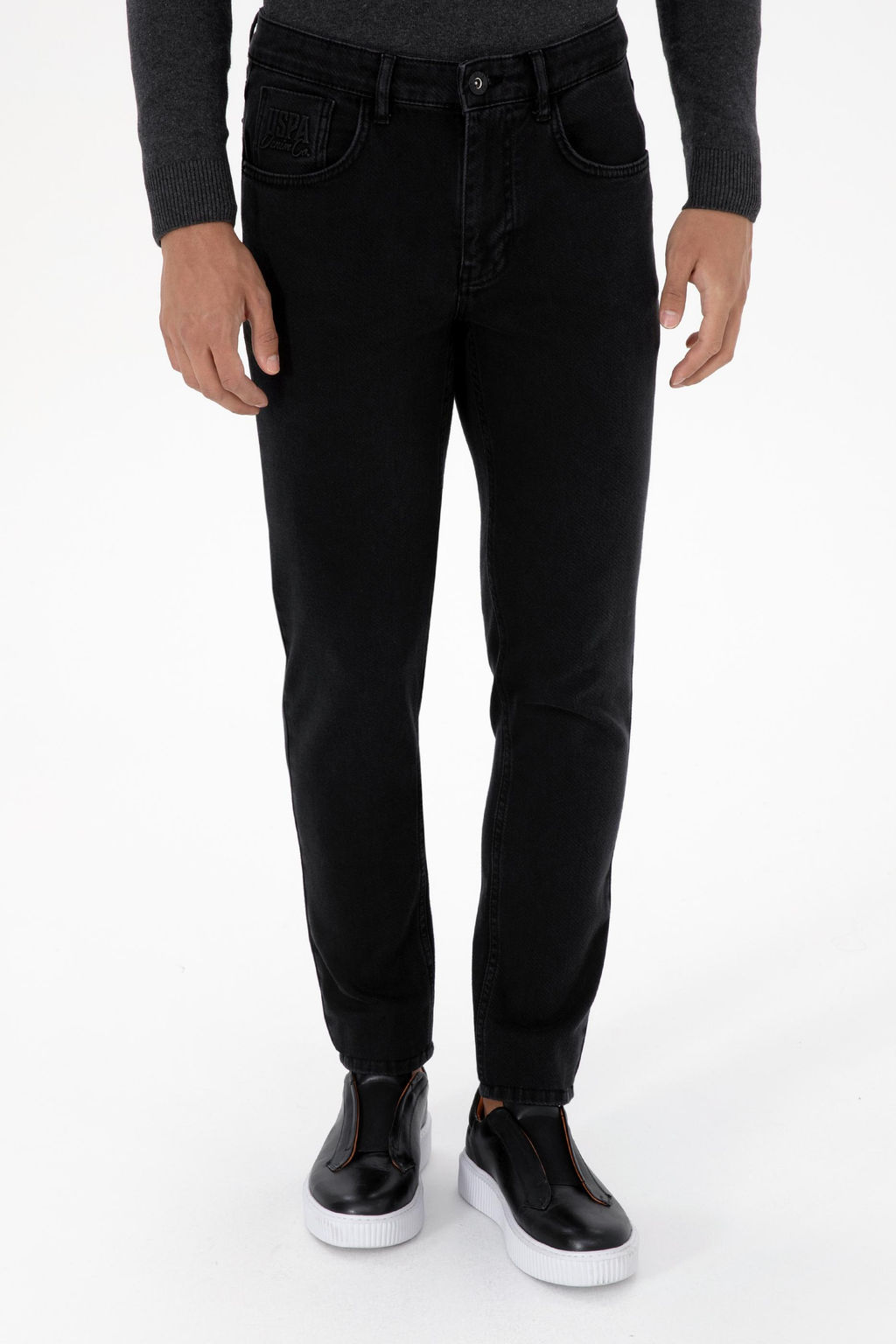 Erkek Siyah Jean Pantolon Sepette S_rpriz _ndirim - U.s. polo assn фото 2