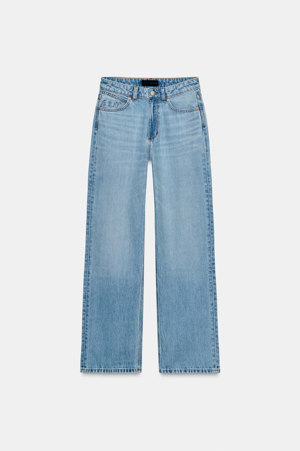 Z1975 REGULAR FIT HIGH-WAIST LONG LENGTH JEANS - Zara фото 19