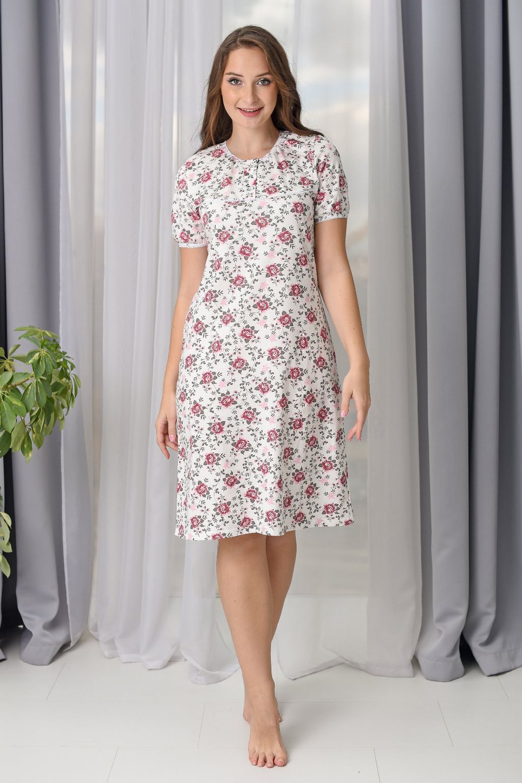 Сорочка ночная женская Дуся - Оптима фото 2