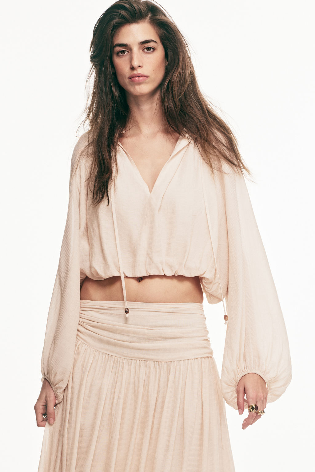 Falda fruncida de crep? - H&m фото 6
