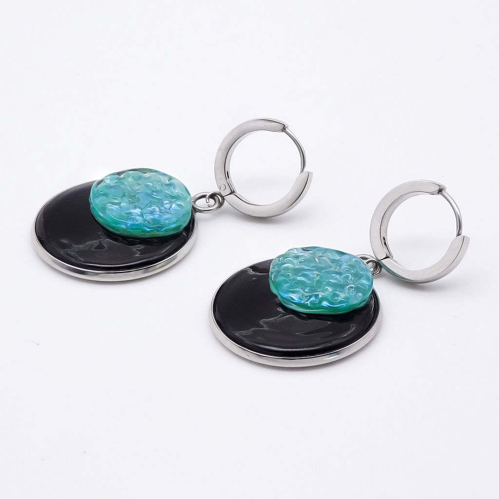 Серьги из муранского стекла MINT ECLIPSE LS3235 - Vloes фото 3