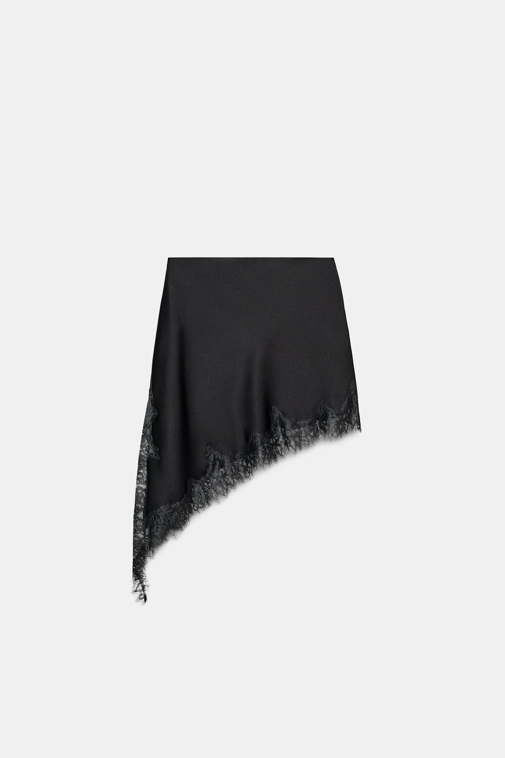 ZW COLLECTION SATIN LACE SKIRT - Zara фото 6