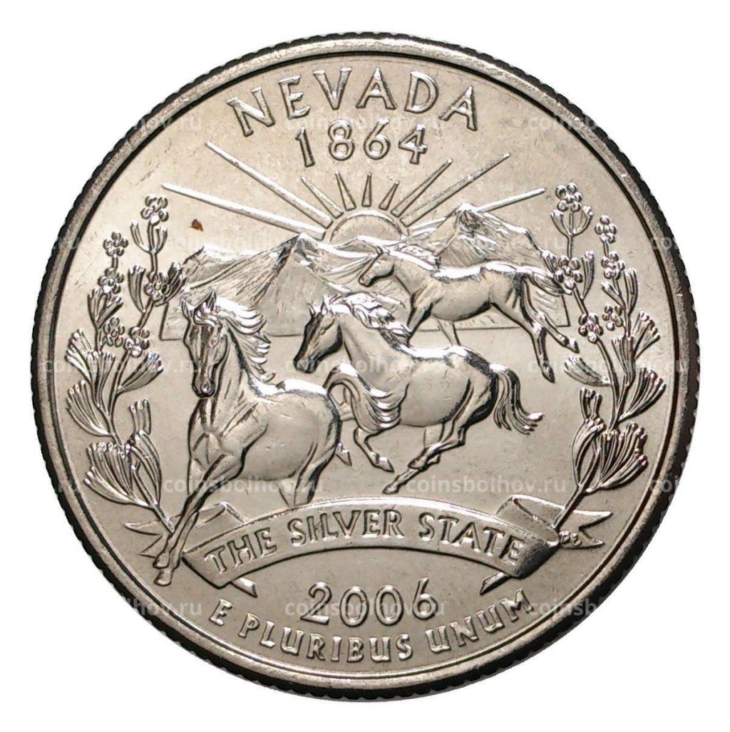 25 центов (1/4 доллара) 2006 года Р США Штаты и территории  Невада