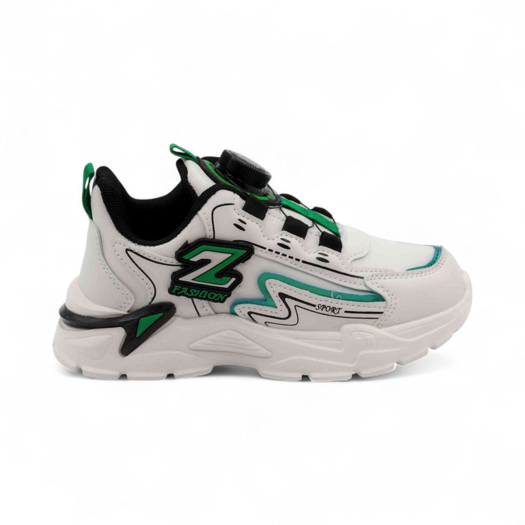 Кроссовки А7010-8 бело зеленые - Sport фото 2
