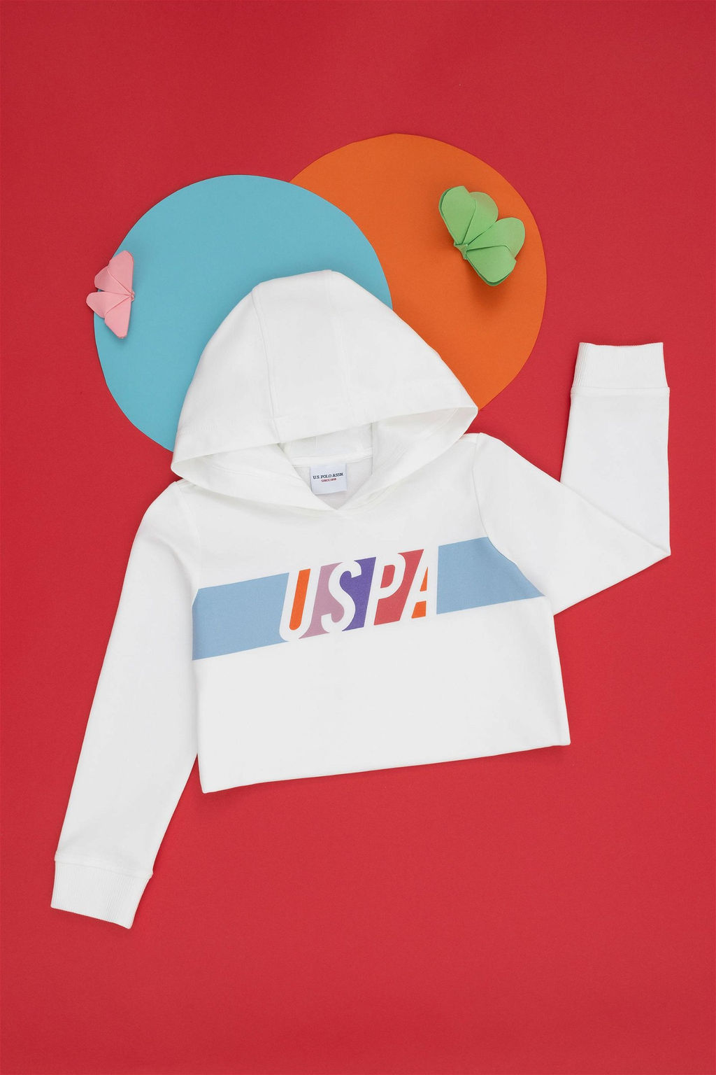 U. S. Polo Assn Детская толстовка с капюшоном цвета экрю - U.s. polo assn фото 7