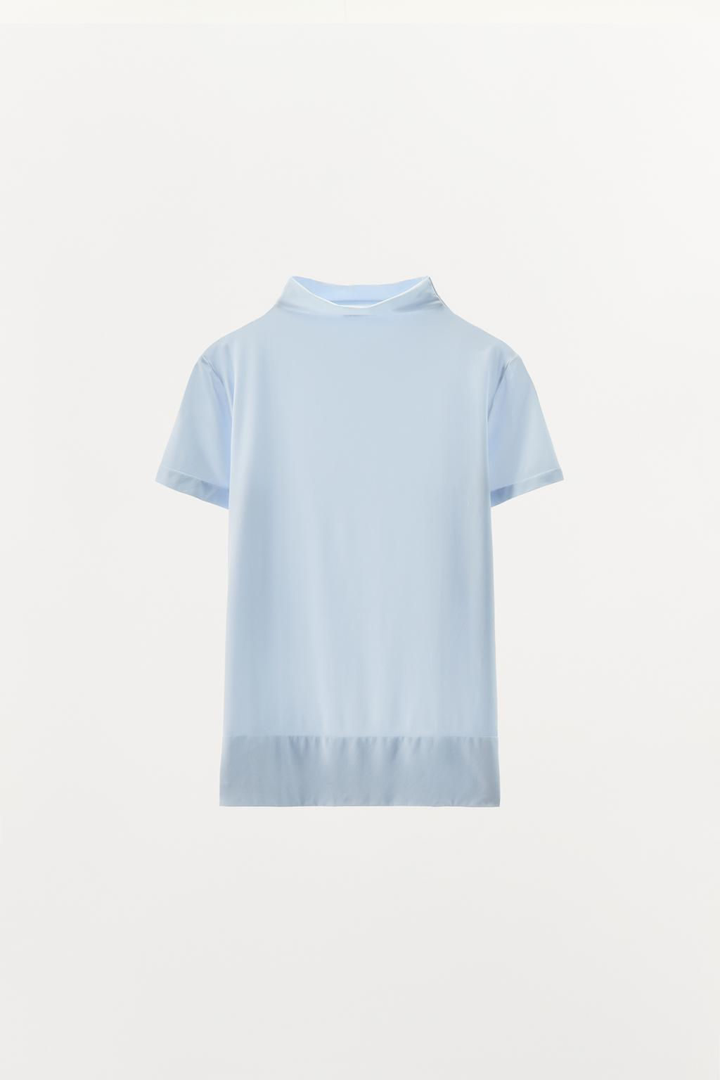 HIGH NECK TOP WITH POLYAMIDE - Zara фото 6