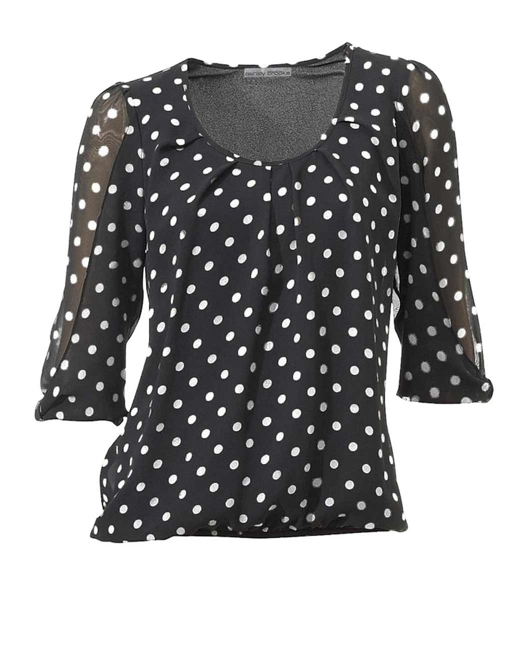 Блузка, черно-белая - Ashley brooke фото 2