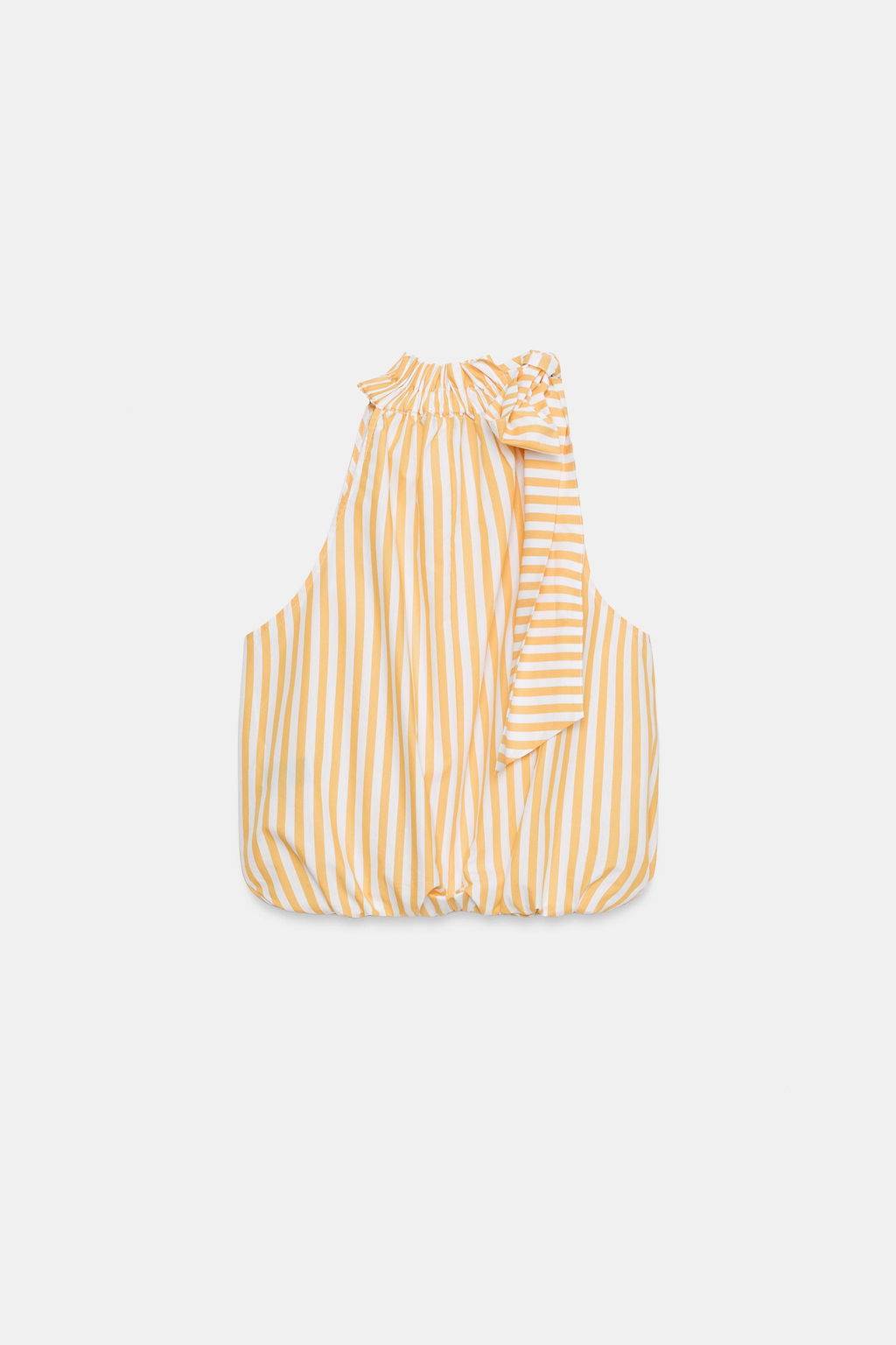 TOP ABULLONADO RAYAS LAZO / Estampado - Zara фото 6