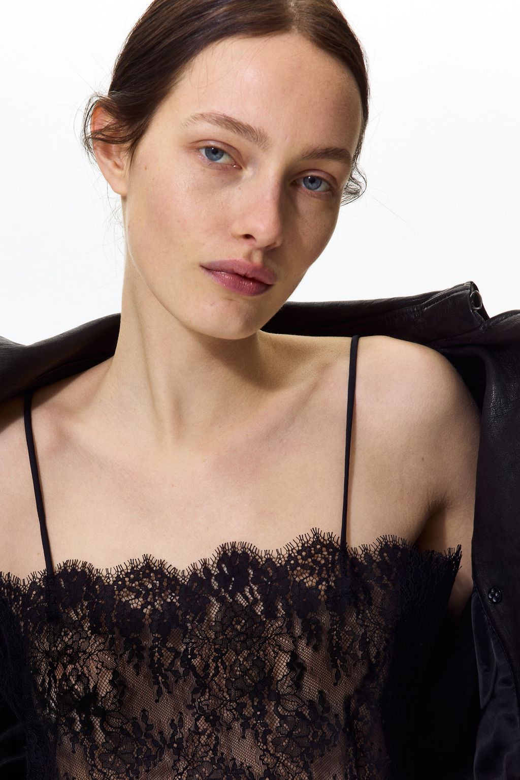 Top de encaje con tirantes finos - H&m фото 5