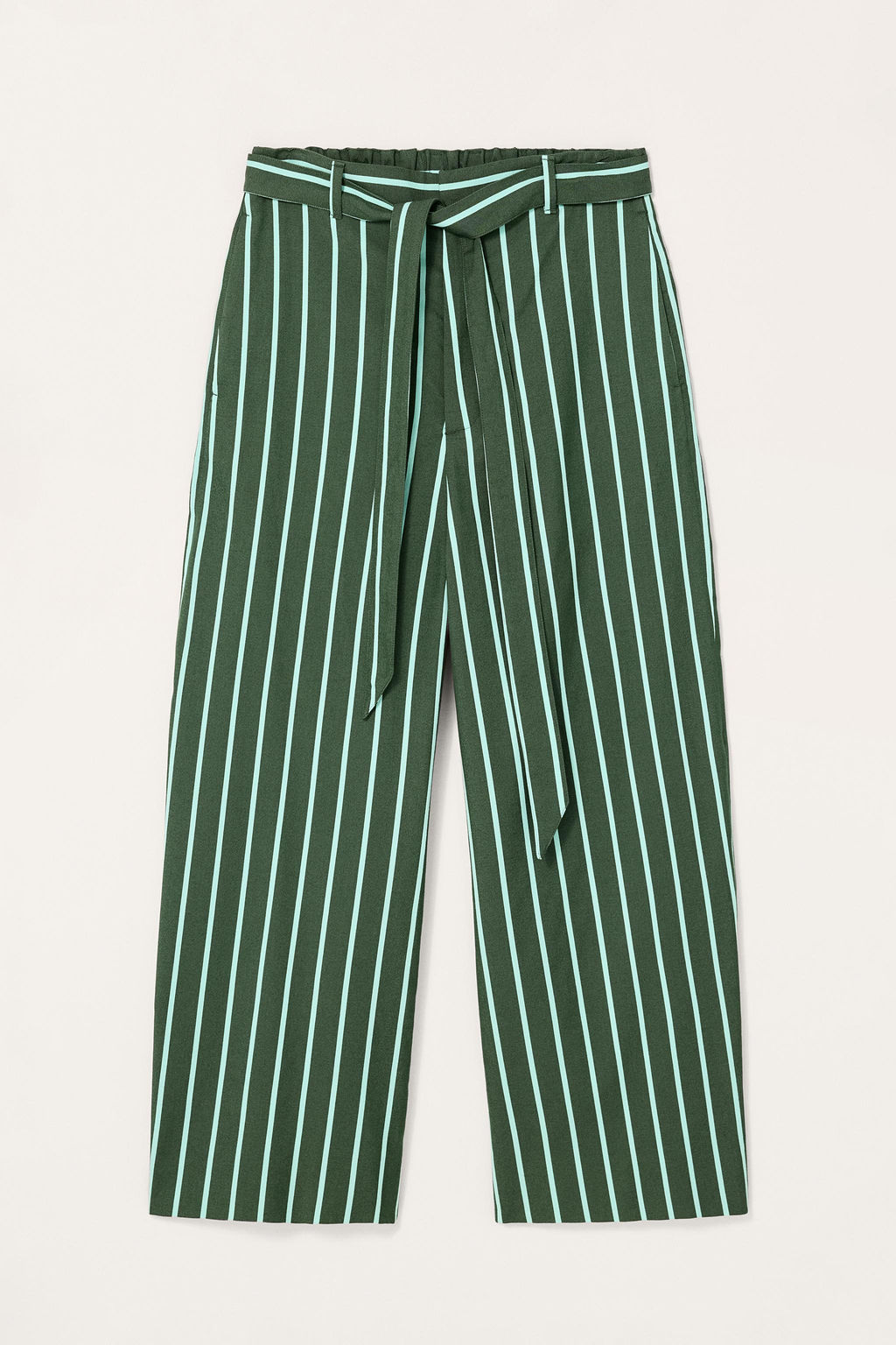 LIMITED EDITION STRIPED WIDE-LEG TROUSERS - Zara фото 6