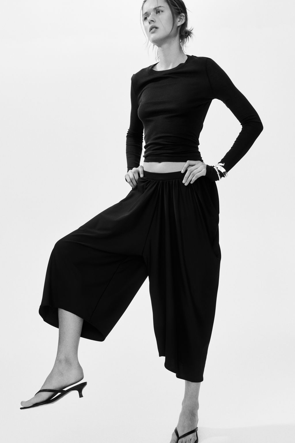 Pantal?n barrel cropped - H&m фото 5