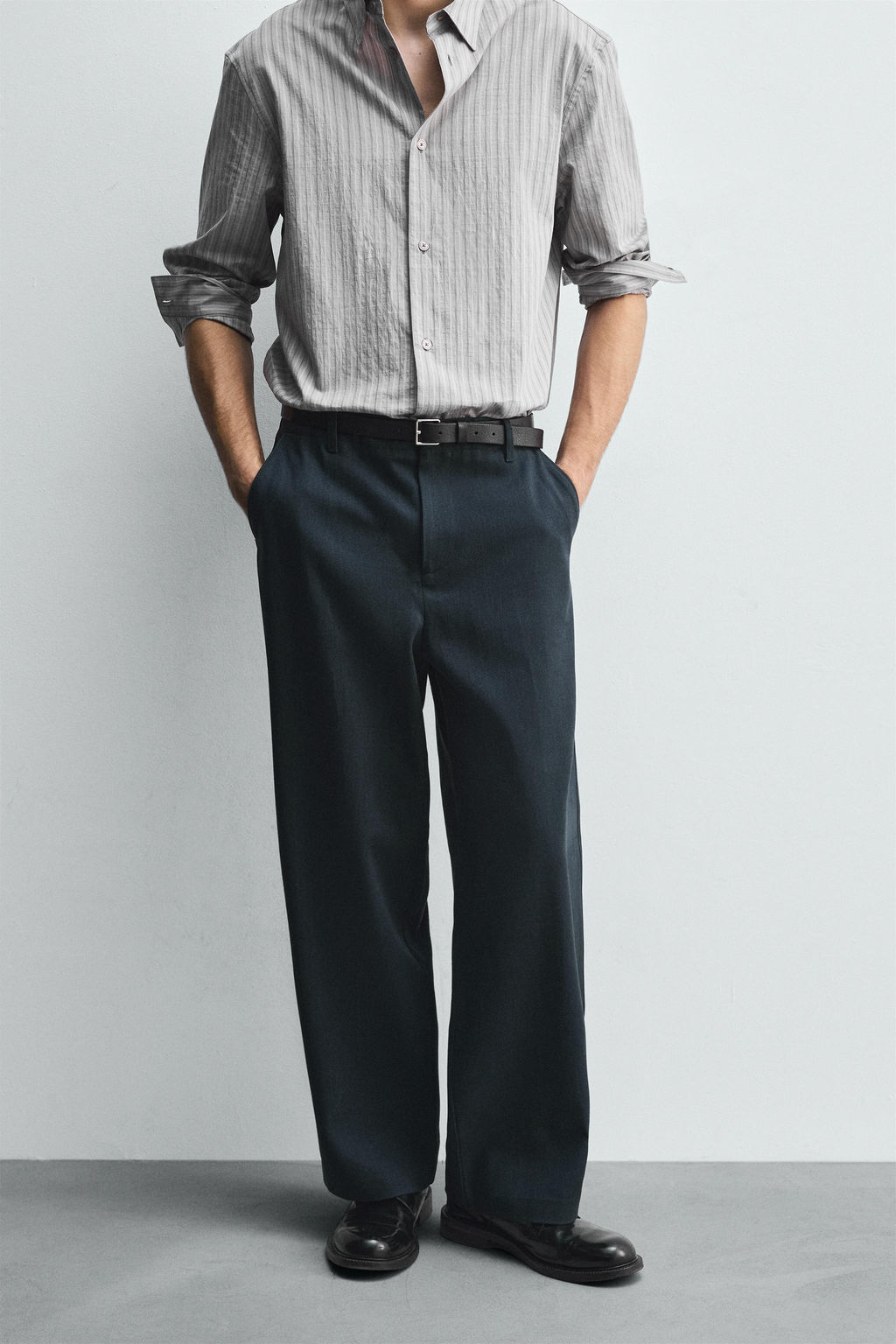 LYOCELL-COTTON BALLOON FIT TROUSERS