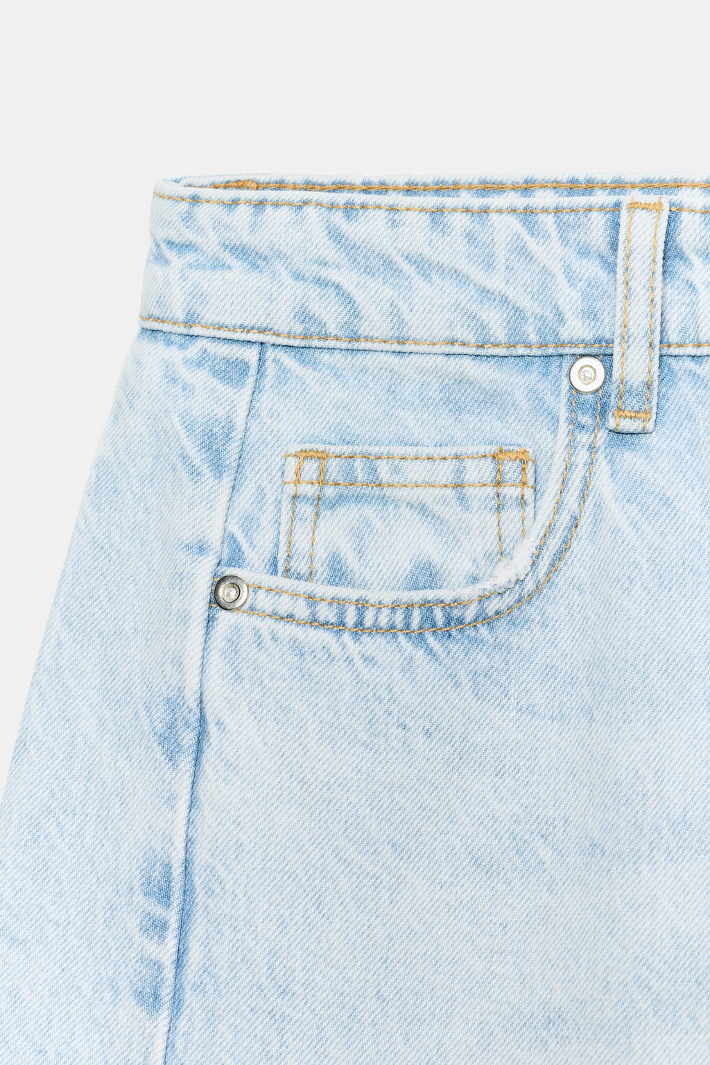 JEANS Z1975 BARREL TIRO ALTO / Azul claro - Zara фото 12
