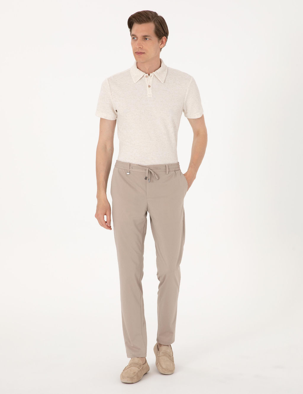 Bej Ex. Slim Fit Kuma_ Pantolon - Pierre cardin фото 3
