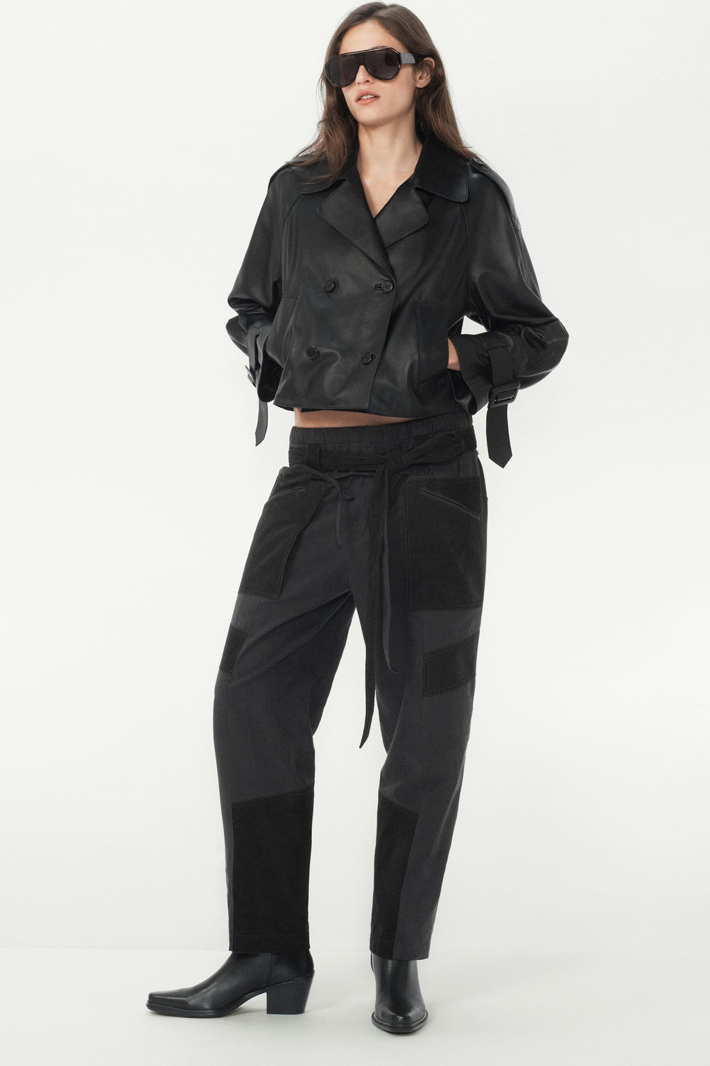 PATCHWORK CARGO TROUSERS - THE ITEM ZARA WOMAN  фото 6