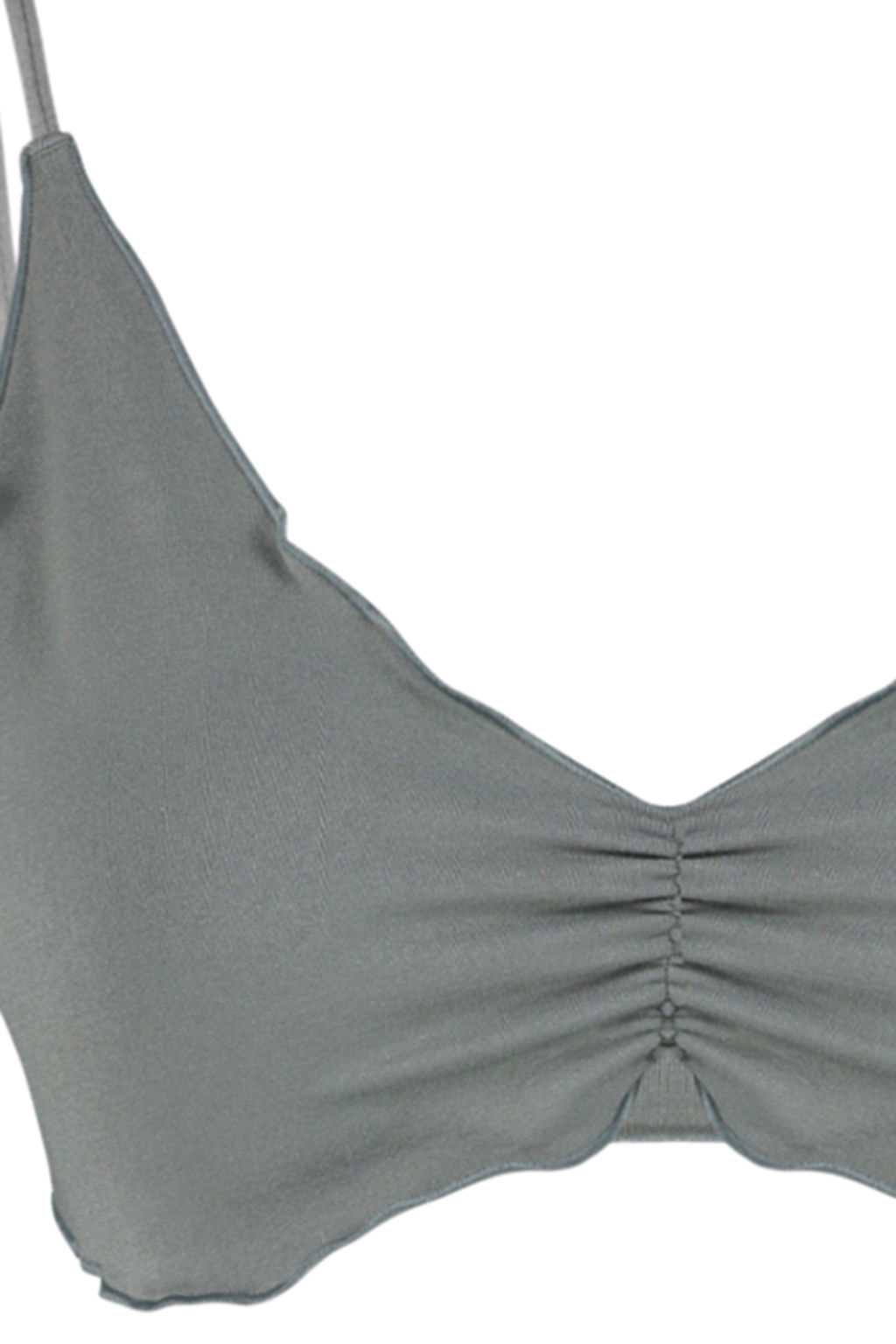 TRENDYOLMILLA Gri Seamless/Dikissiz Ip Ask?l? Balensiz Kaps?z Bralette Orme Sutyen THMAW24SU00033 фото 7