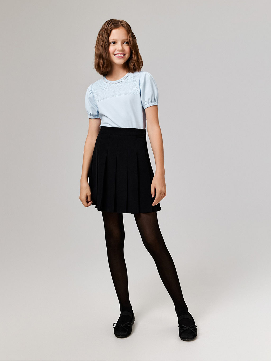 ACOOLA / Блузка детская для девочек Odri голубой  фото 2