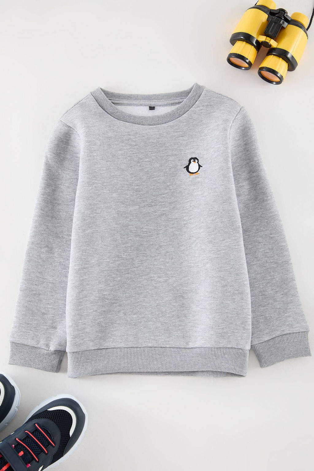 Gri K?z Cocuk Anne-K?z Bask?l? Orme Mini Me Sweatshirt TKDAW25SW00052 - Trendyolmilla фото 2