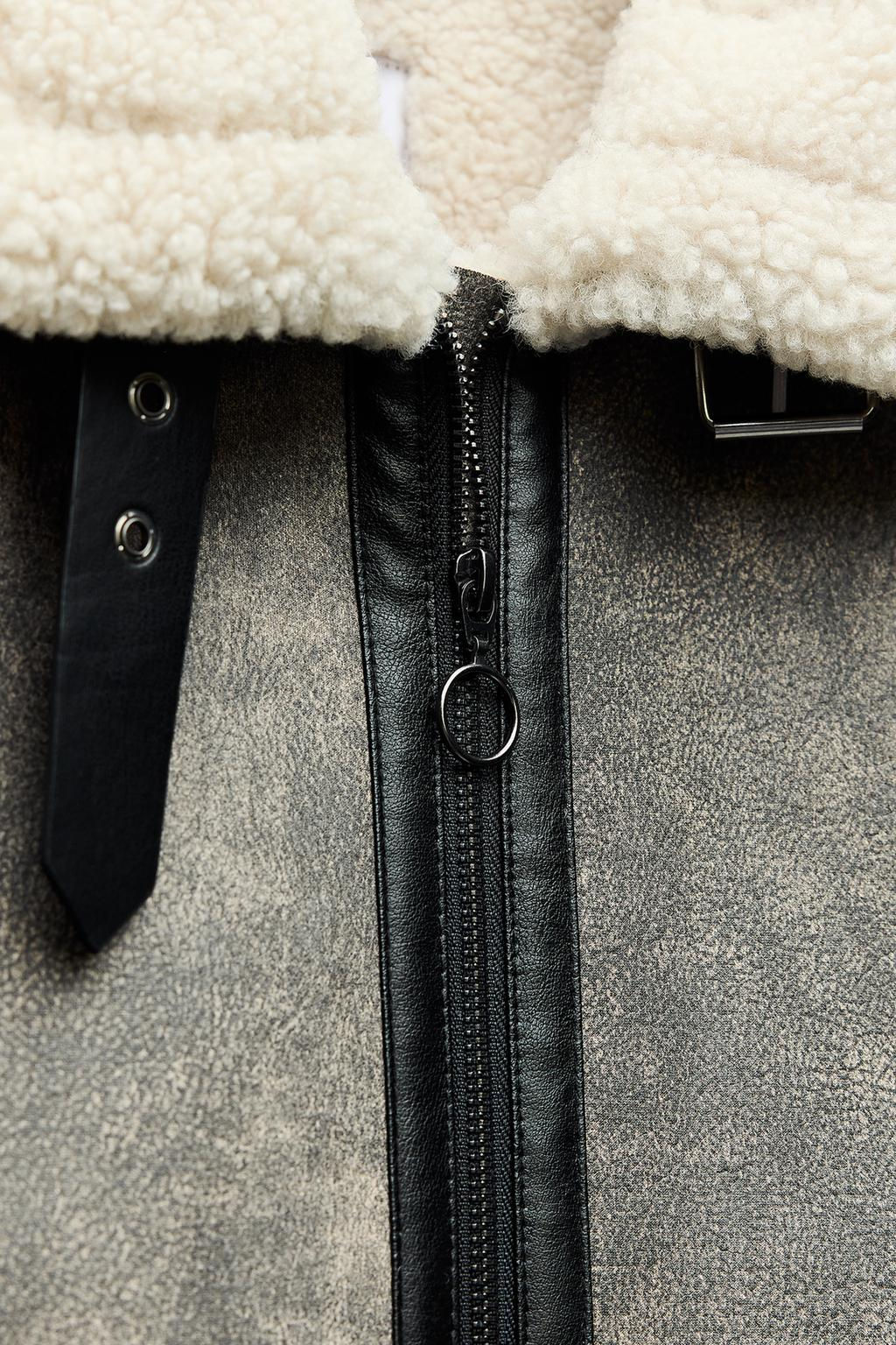 DOUBLE-FACED JACKET WITH TABS - Zara фото 6