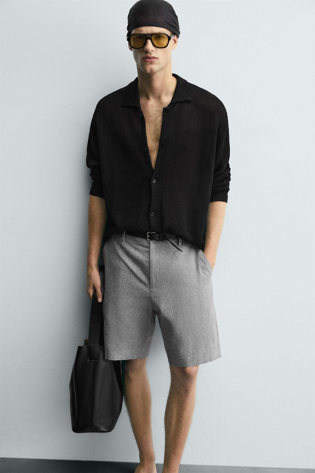 COTTON/LINEN BERMUDA SHORTS - Zara фото 5
