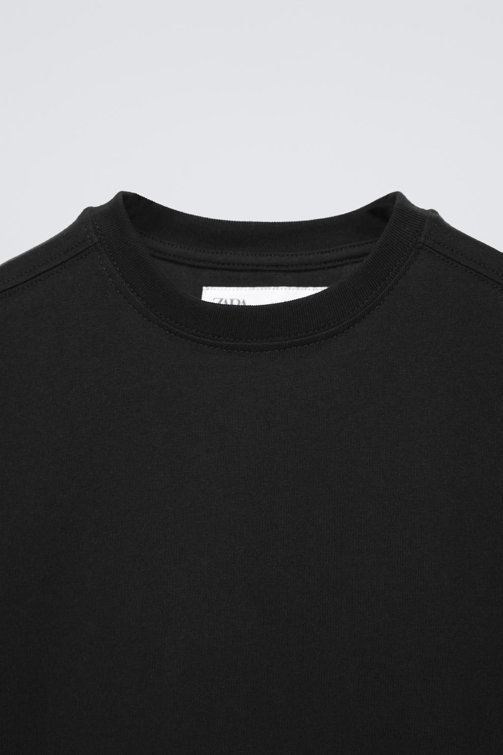 PLAIN MEDIUM WEIGHT T-SHIRT - Zara фото 10