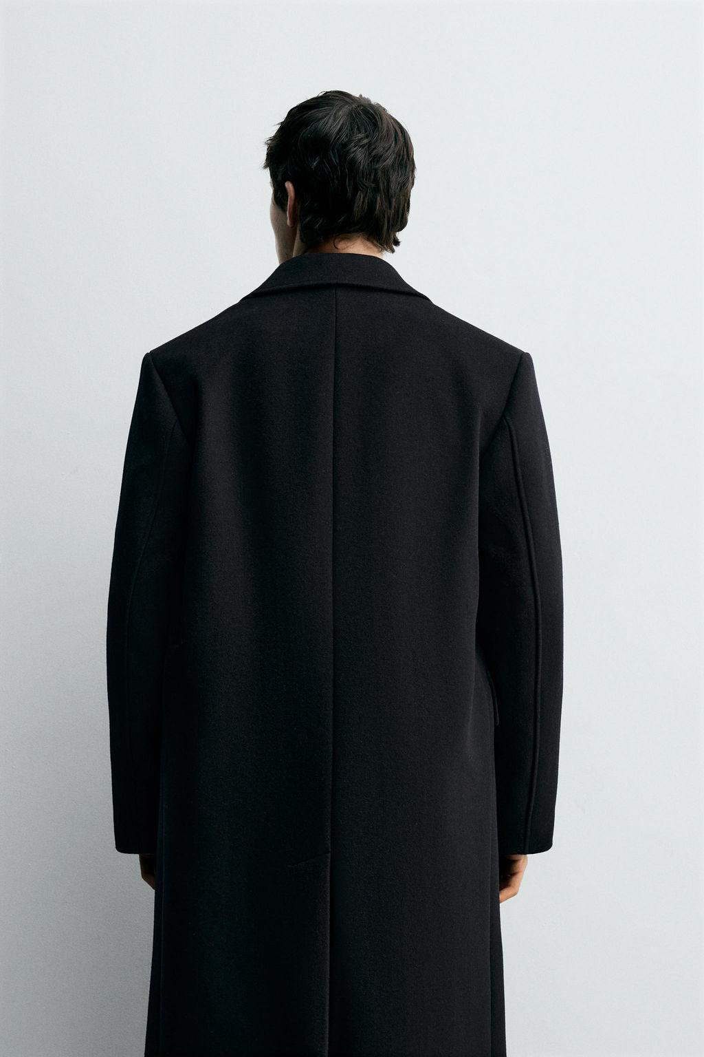 WOOL BLEND DOUBLE-BREASTED COAT