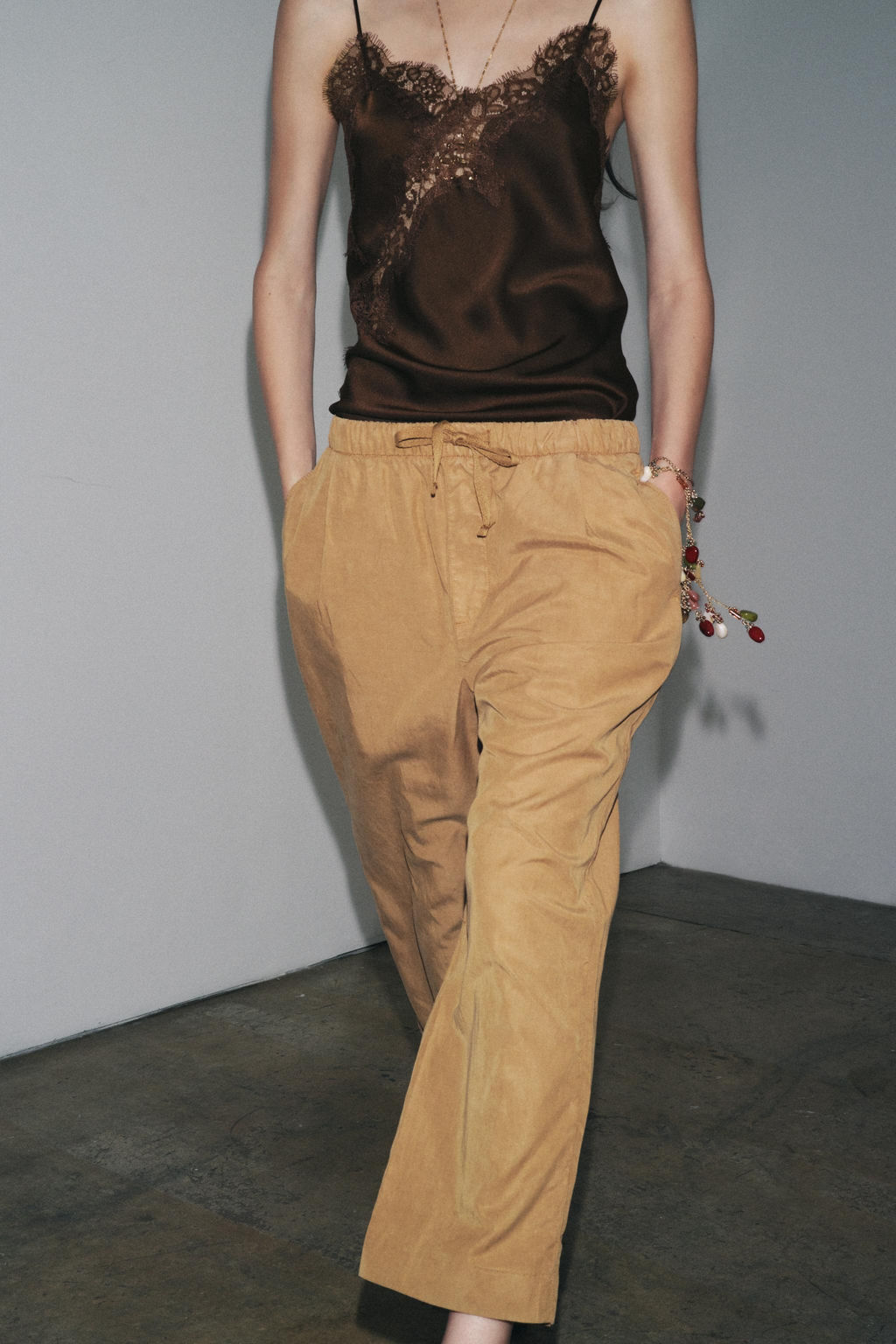 ZW COLLECTION WIDE LEG JOGGING TROUSERS - Zara фото 4