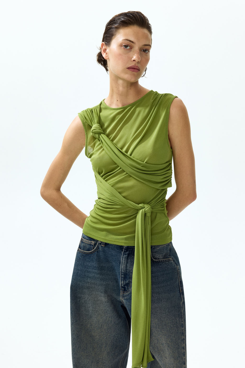 Top con paneles drapeados - H&m фото 4