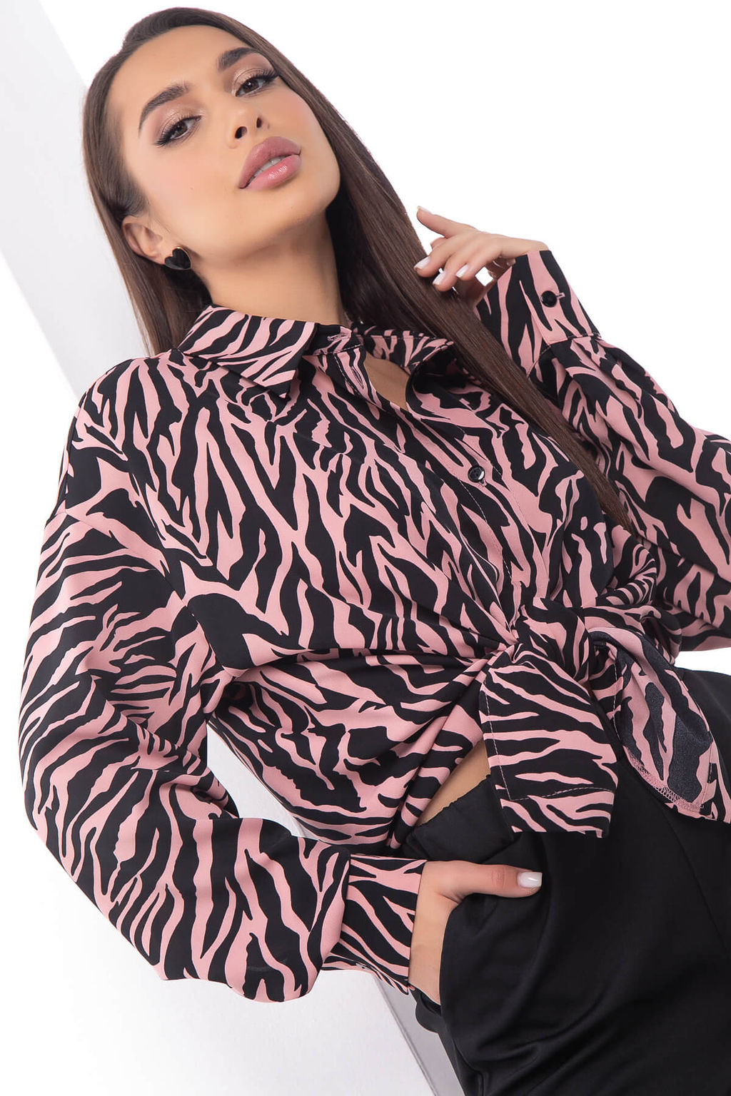 Блуза Габриэла (пыльная роза) Б7476 - Lt collection фото 20