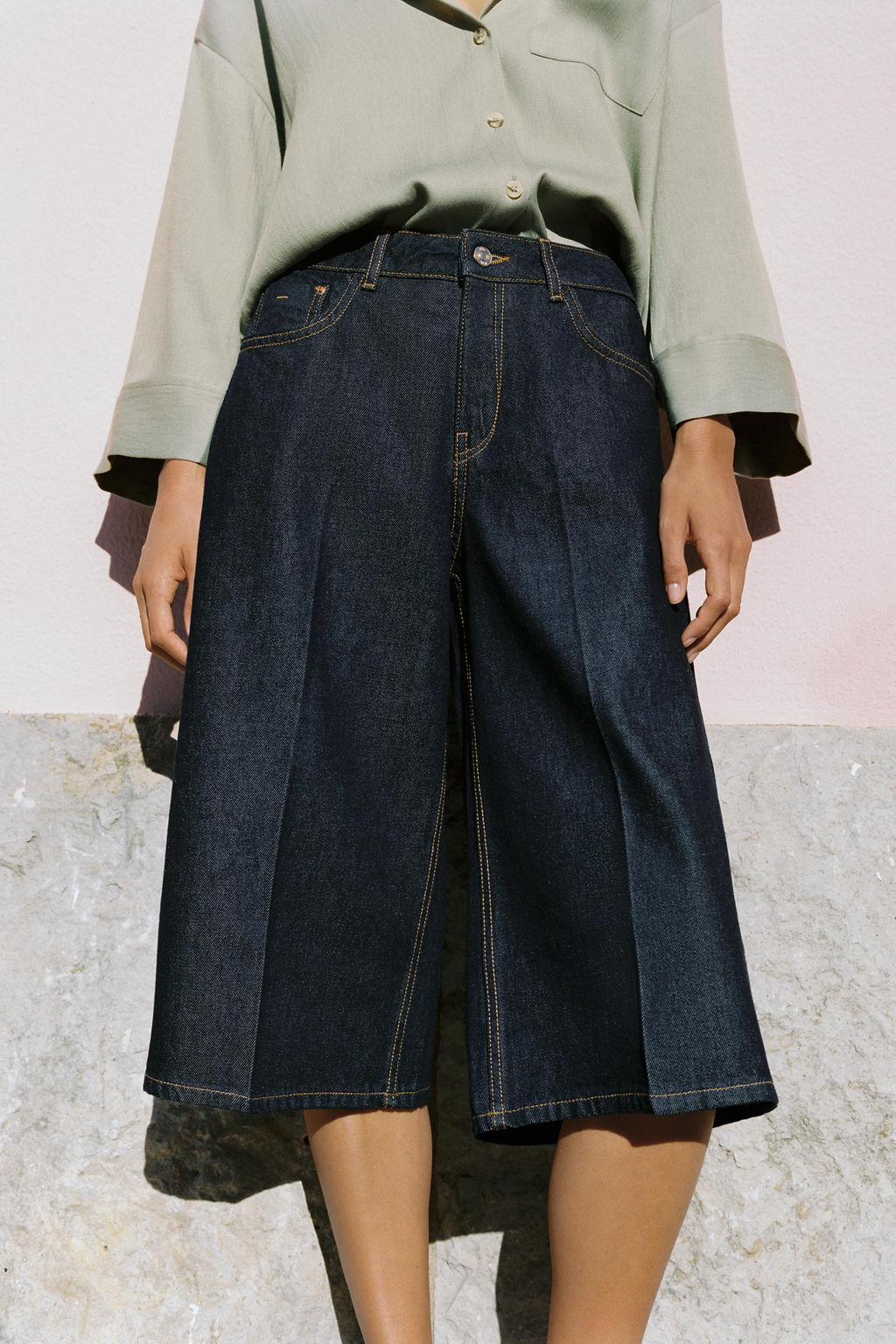 BERMUDA Z1975 LARGA DENIM / Azul - Zara фото 2