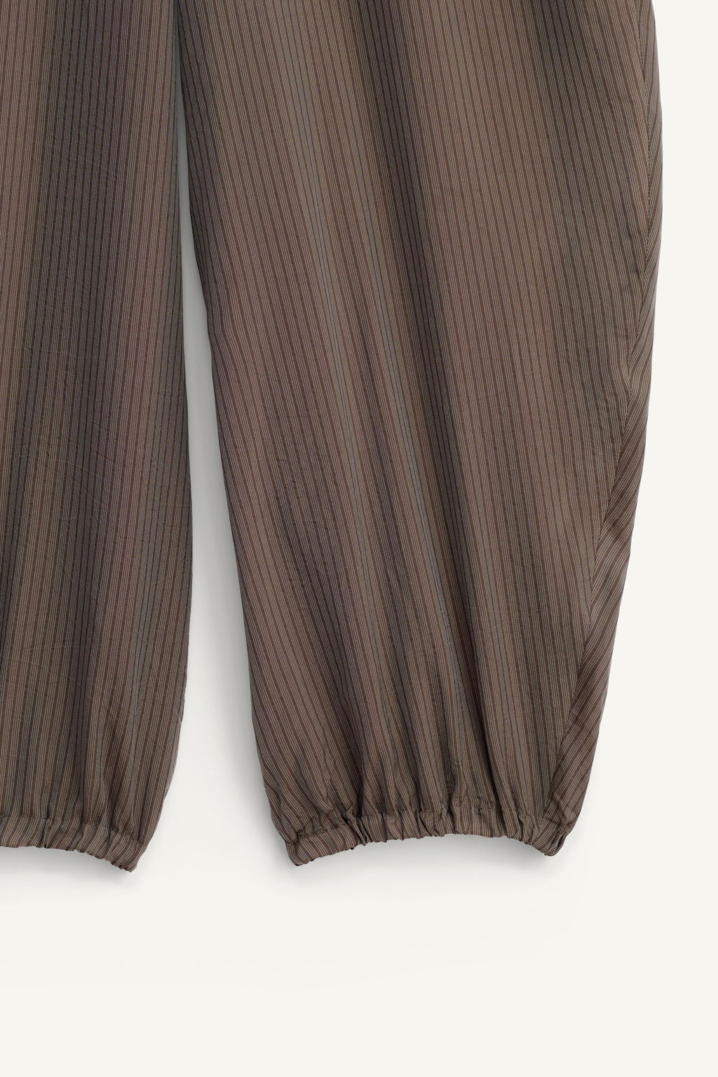 PANTAL?N BALLOON FIT RAYAS VISCOSA - CUPRO / rayas - Zara фото 11