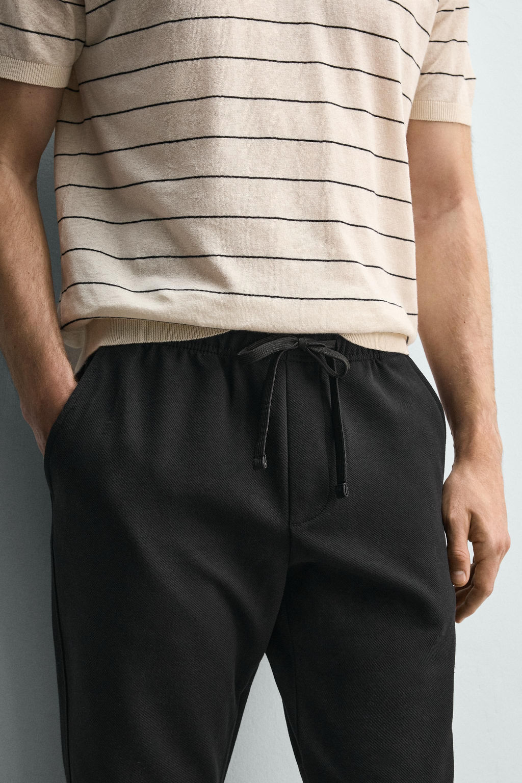 PANTAL?N CINTURA JOGGER CONFORT / Negro - Zara фото 14
