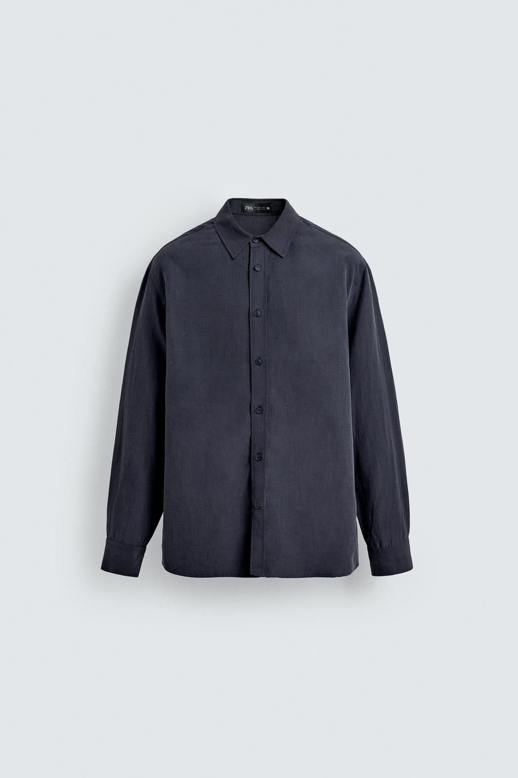RELAXED FIT FLOWING SHIRT - Zara фото 6