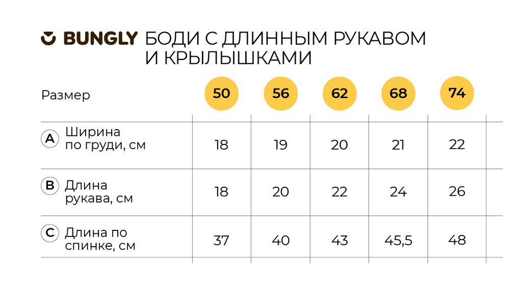 Боди с длинным рукавом и крылышками Крем 0+ - Bungly фото 5