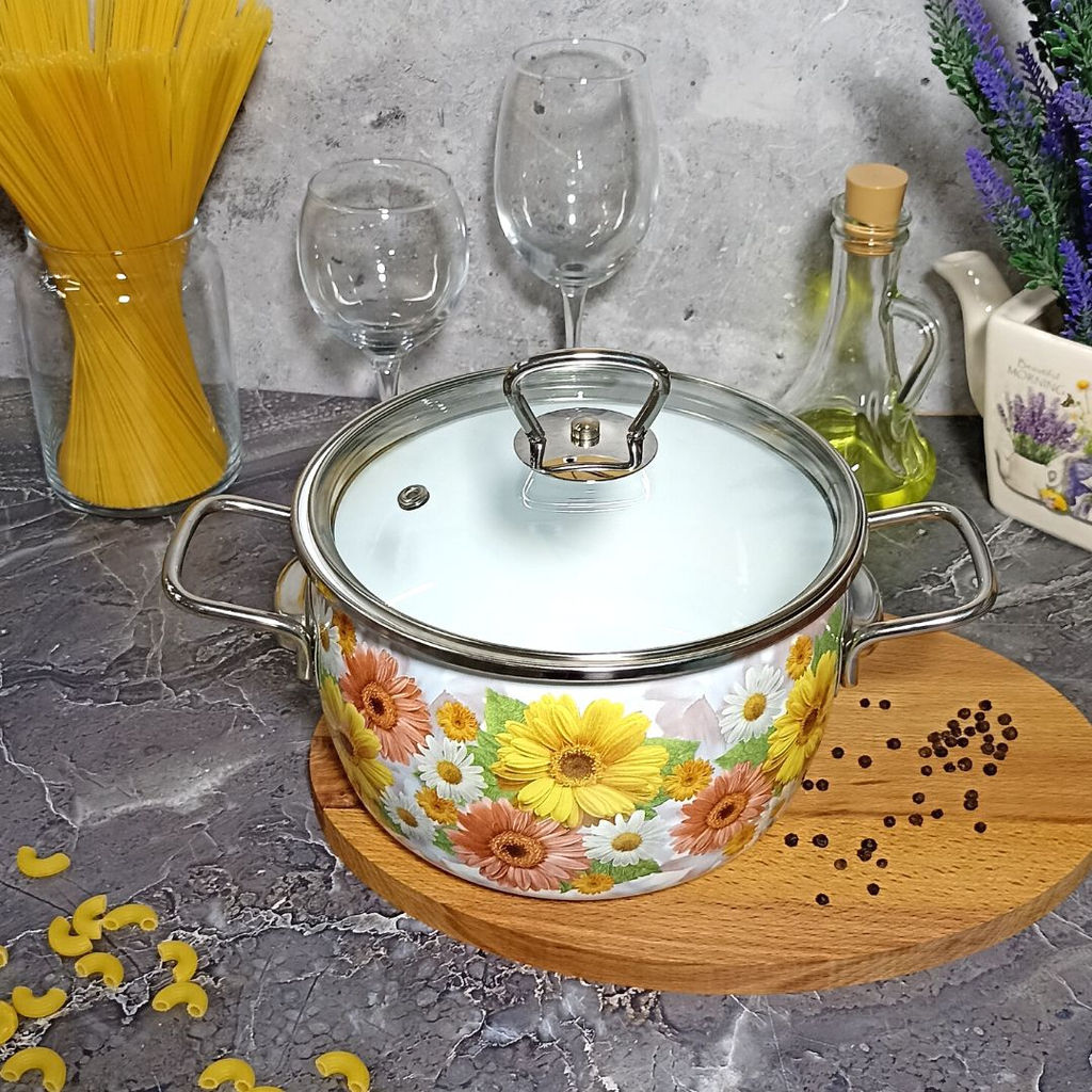 Кастрюля 3.0л сф. Фернанда/Fernanda 1SС185S белосн.