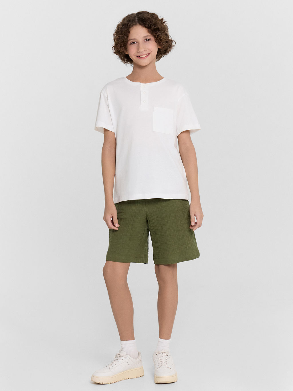 Шорты для мальчиков зеленые - Mark formelle фото 4