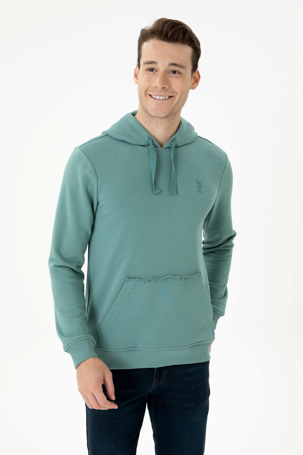 Мужской мятный свитшот - U.s. polo assn фото 8