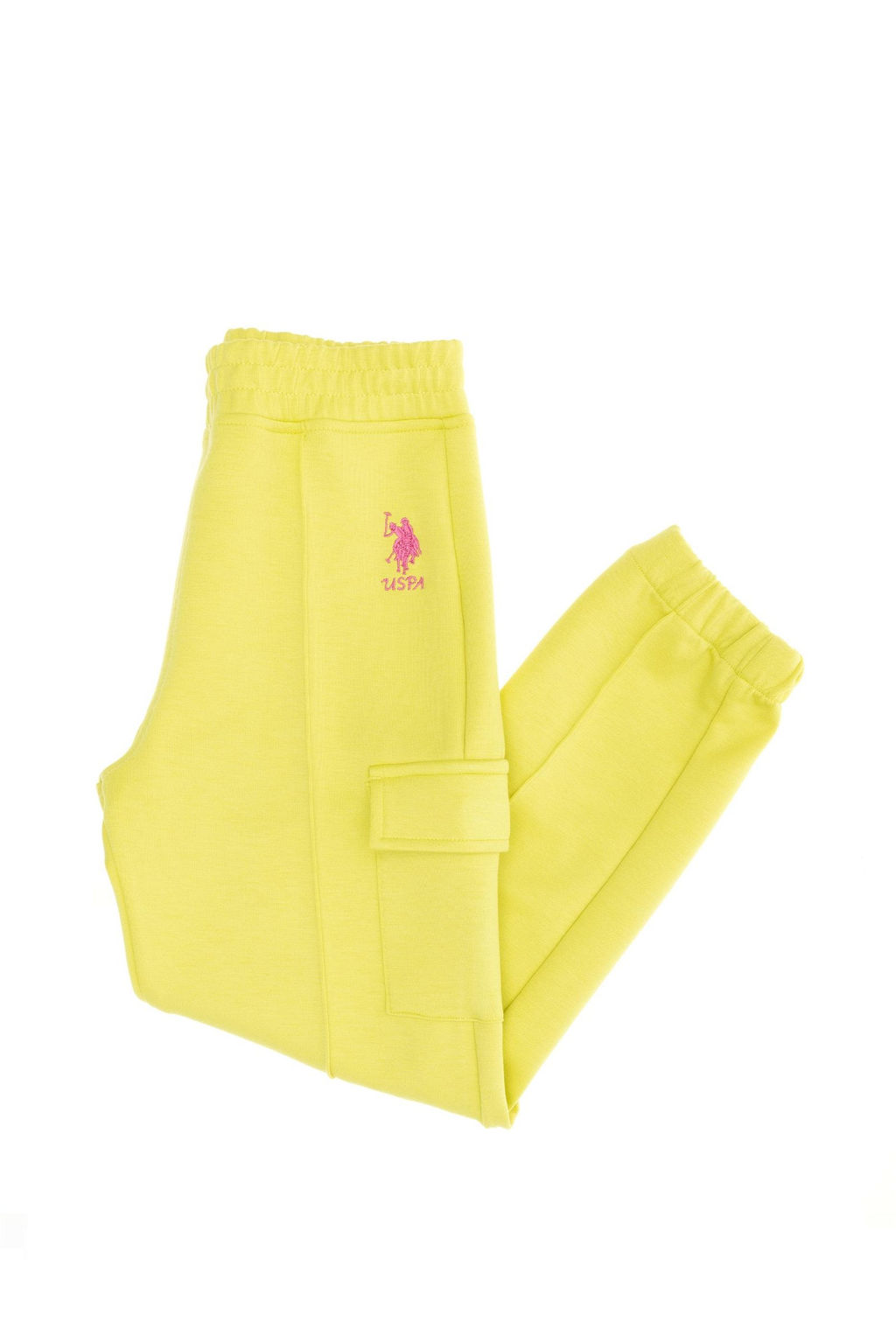 Девушка в неоново-желтых спортивных штанах - U.s. polo assn фото 5