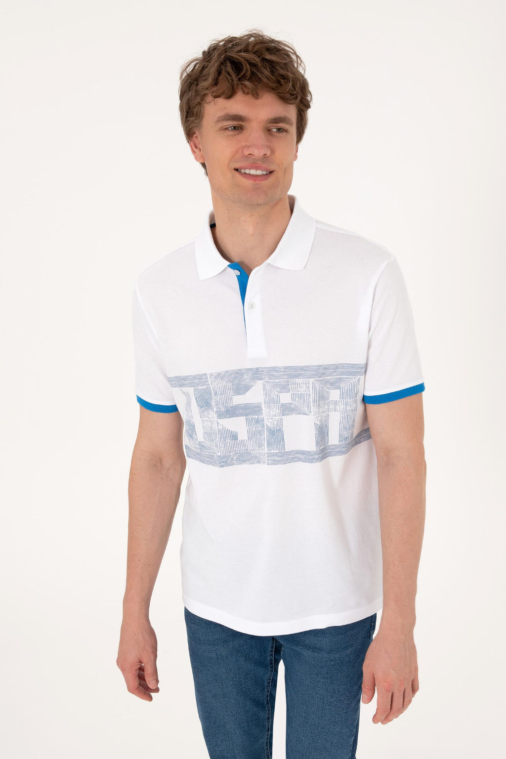 Erkek Regular Fit Polo Yaka Beyaz Ti__rt Sepette S_rpriz _ndirim - U.s. polo assn фото 3