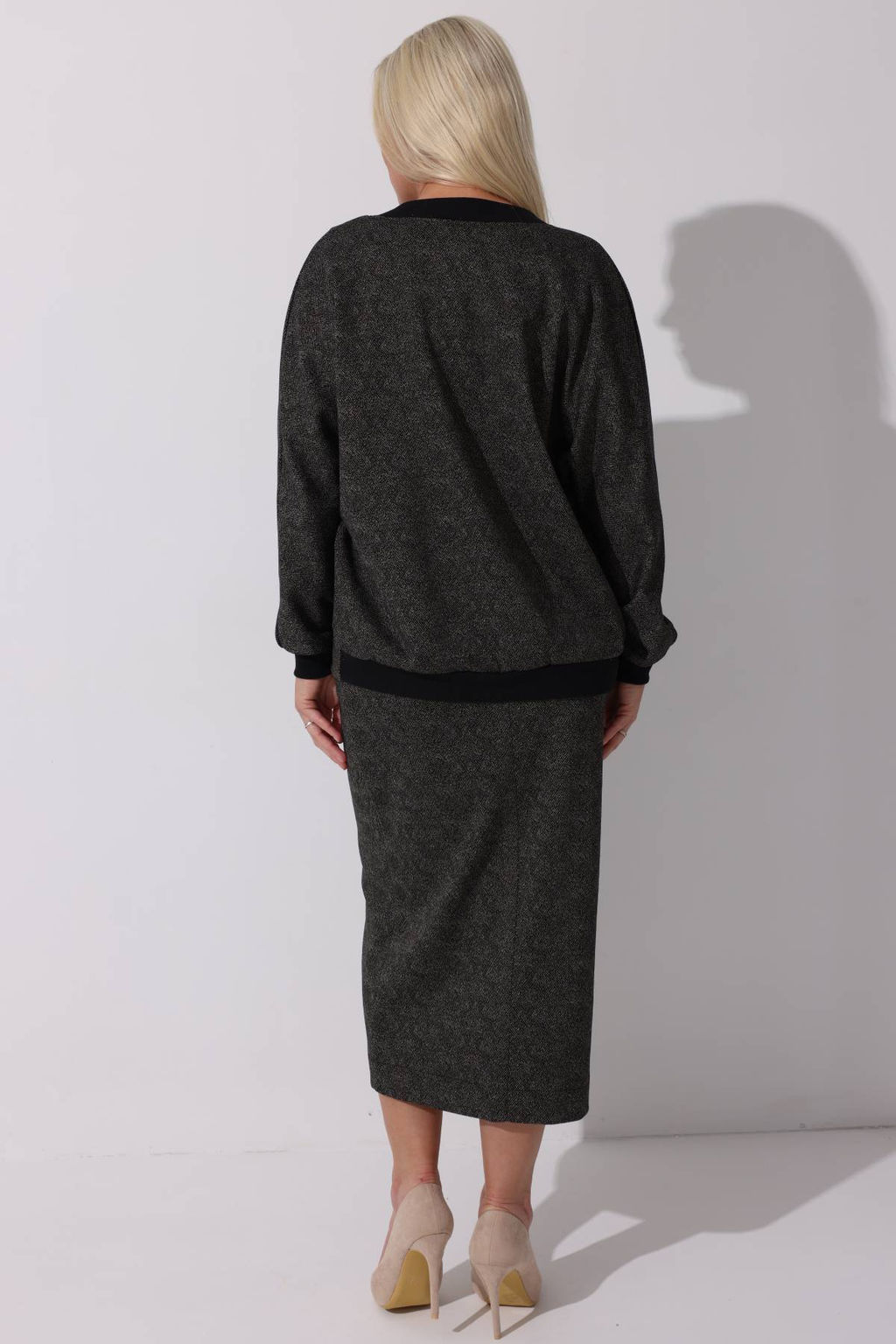 Жакет женский 4323/02/Черный, коричневый - Rise фото 2