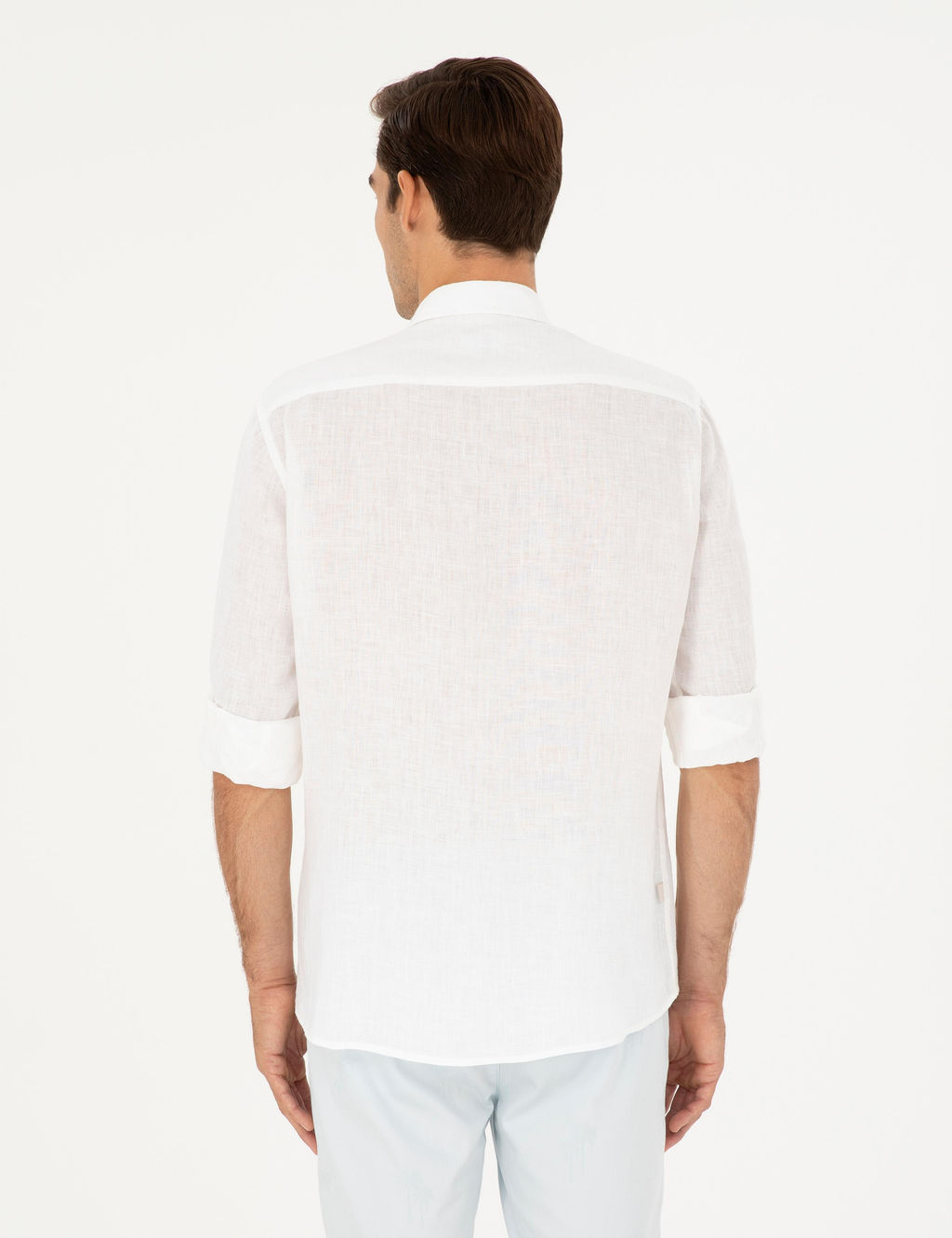 Beyaz Keten Regular Fit G_mlek - Pierre cardin фото 5