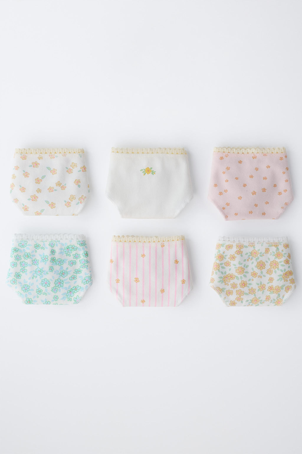 6-14 A?OS/ PACK SEIS BRAGUITAS FLORES / Multicolor - Zara фото 5