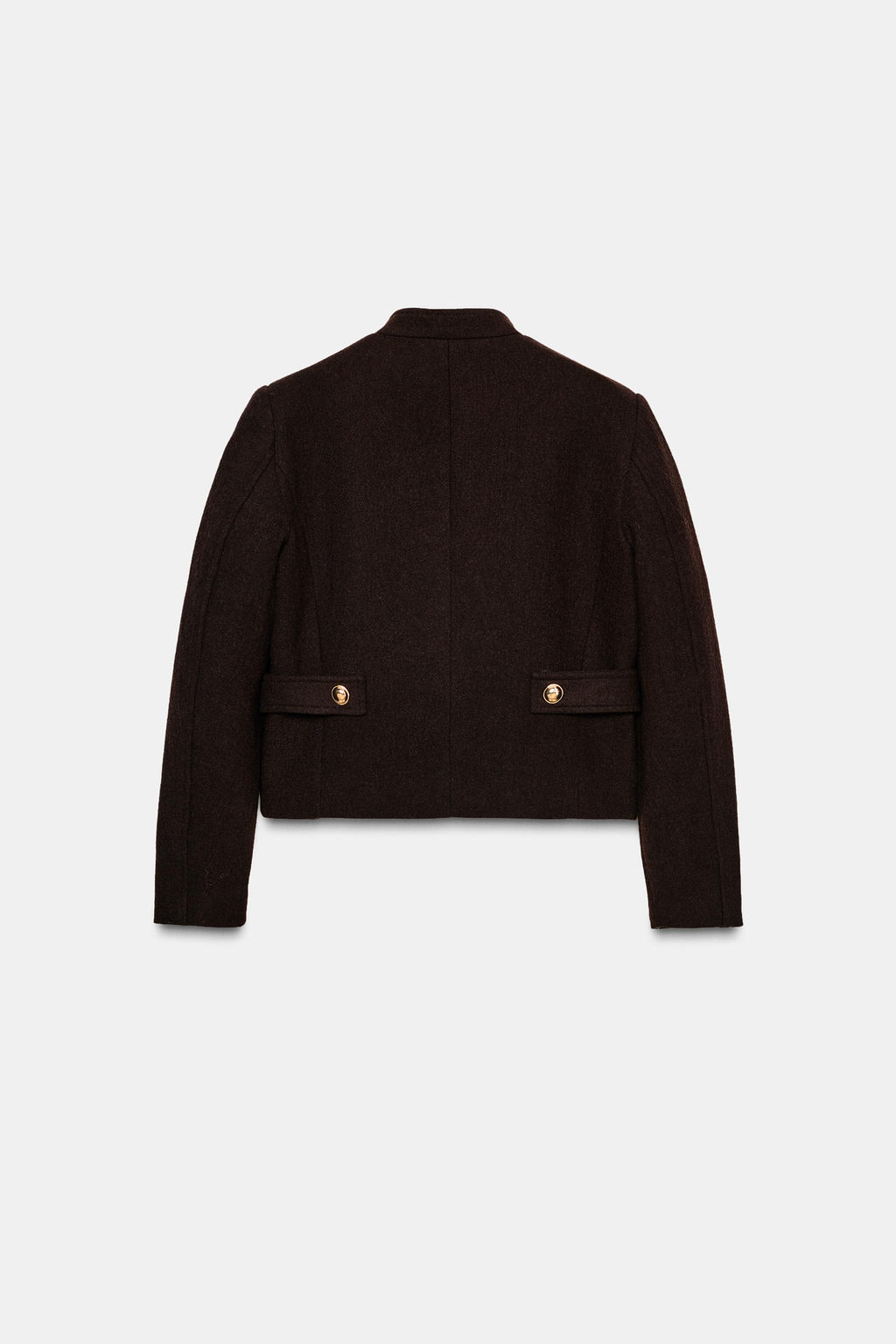 WOOL BLEND HIGH NECK JACKET - Zara фото 7