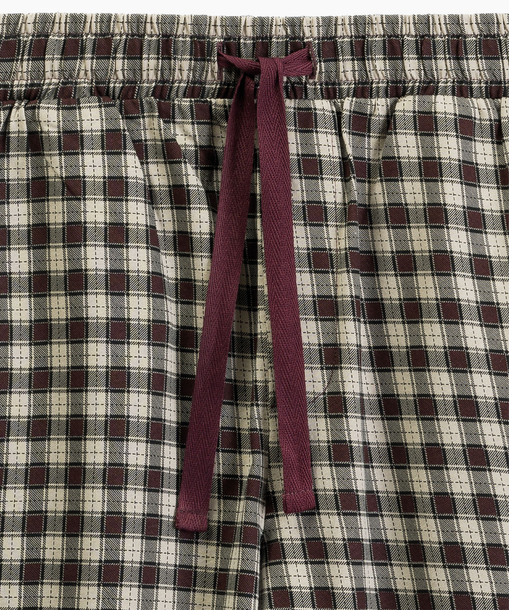 ATLANTIC NMP-394 Пижама мужская Check винный + серый фото 5